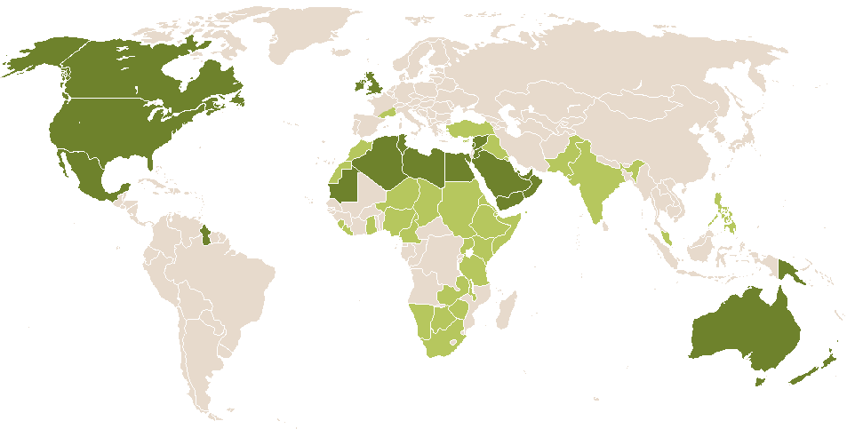 world popularity of Ieashia