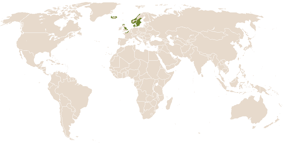 world popularity of Landbjartr