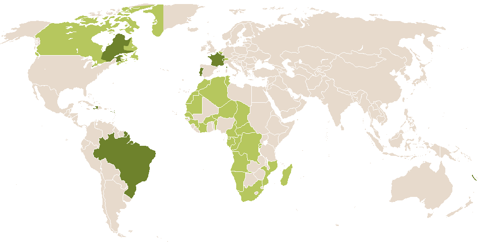world popularity of Clacla