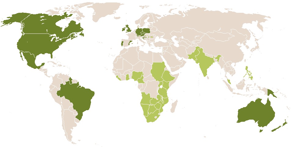 world popularity of Uriel