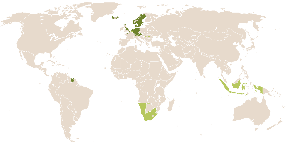 world popularity of Caecilia
