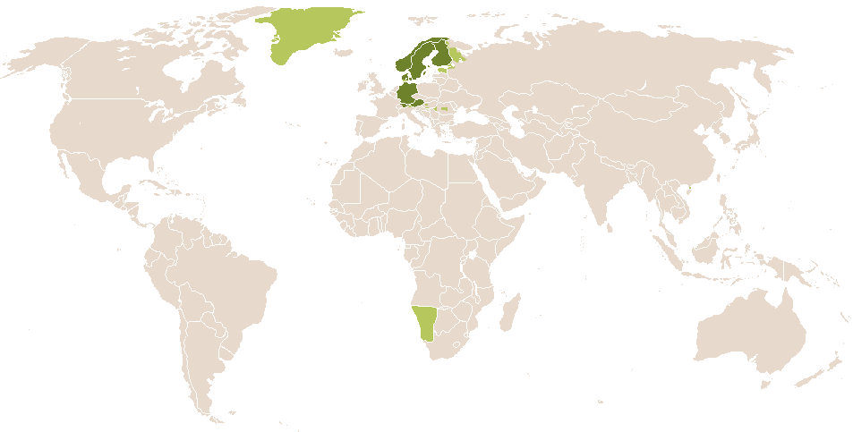 world popularity of Agnethe