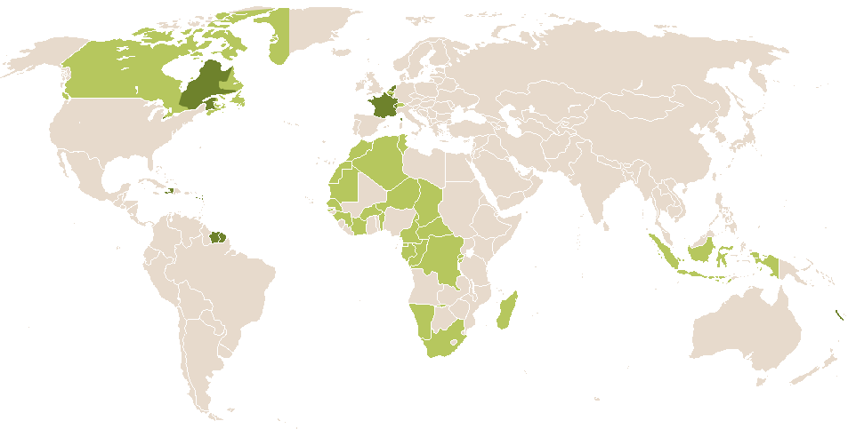 world popularity of Georges
