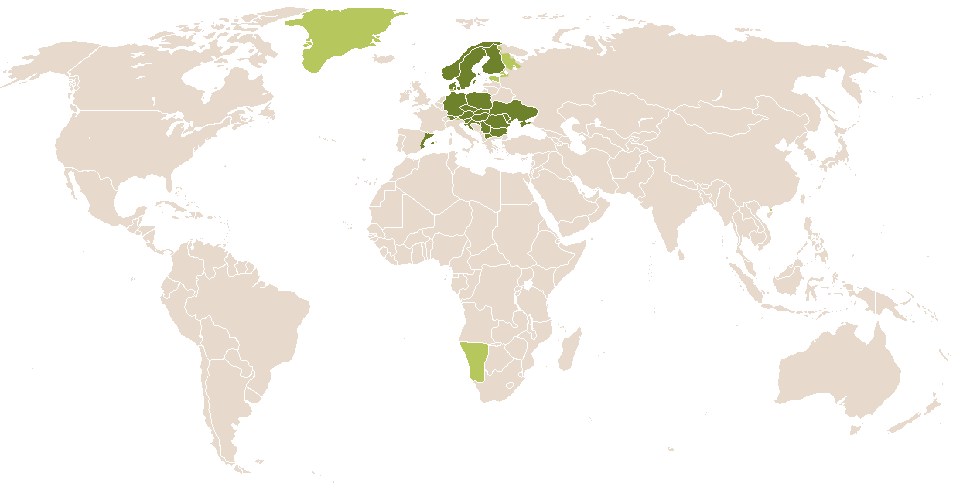 world popularity of Teodor