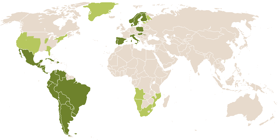 world popularity of Maura