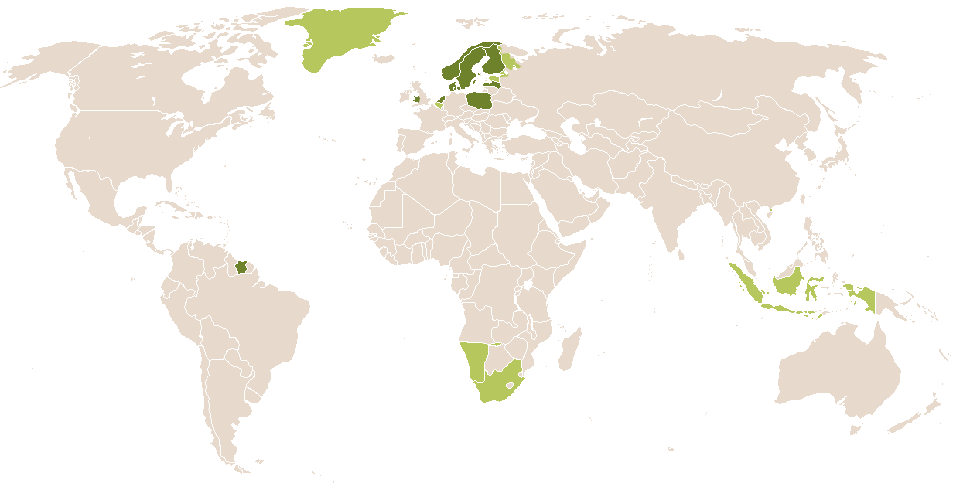 world popularity of Zuzanna