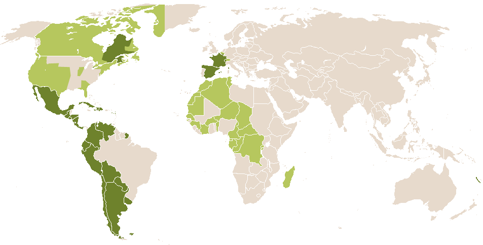 world popularity of Gaspard