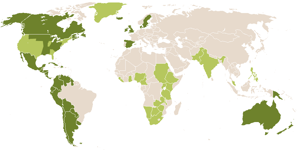 world popularity of Aleta