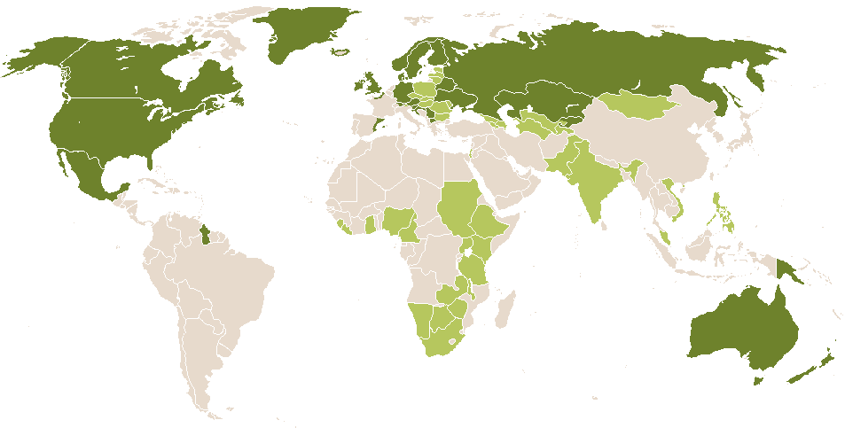 world popularity of Ivan