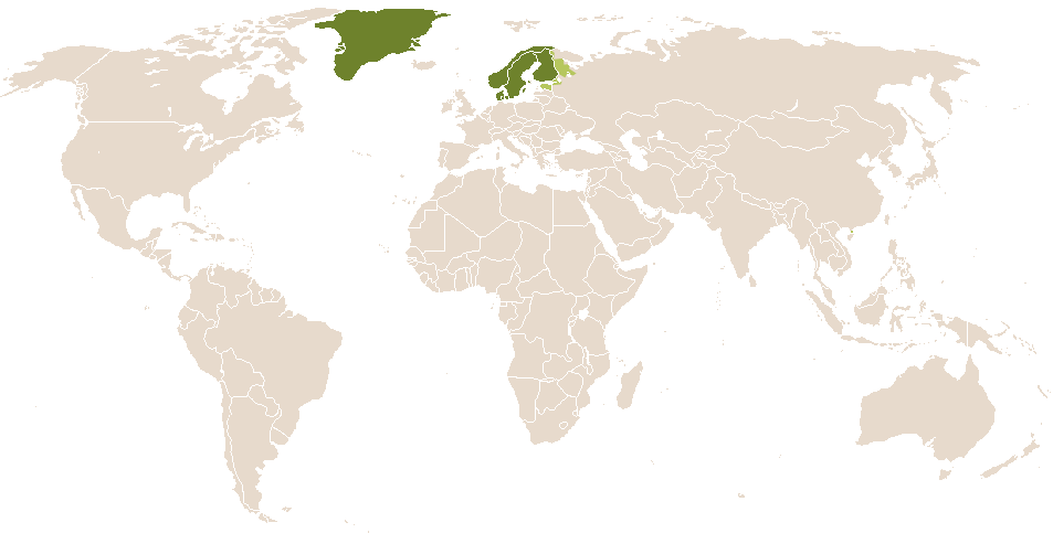 world popularity of Erikka