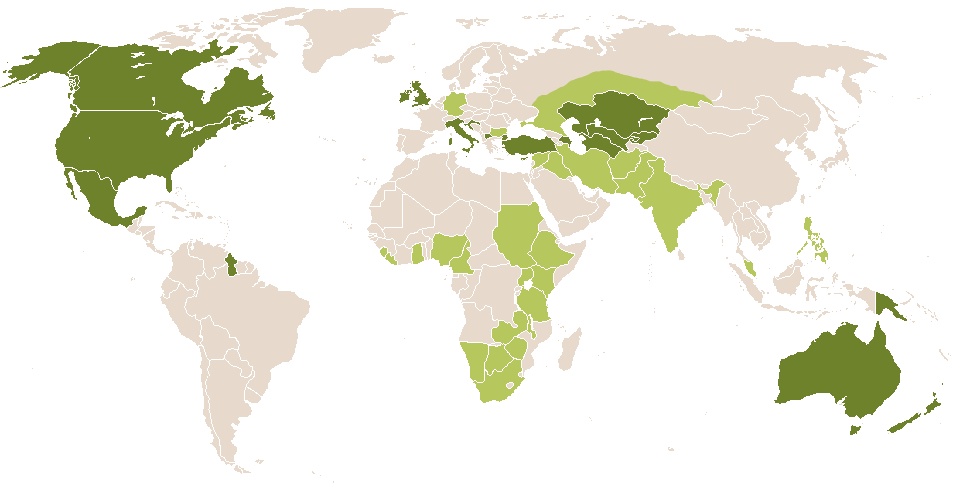 world popularity of Bast