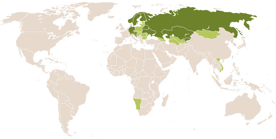 world popularity of Klementina