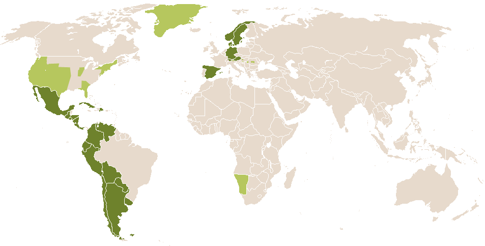 world popularity of Gracia