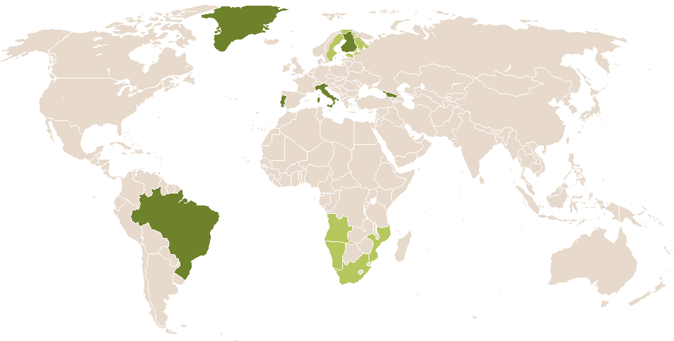 world popularity of Anania