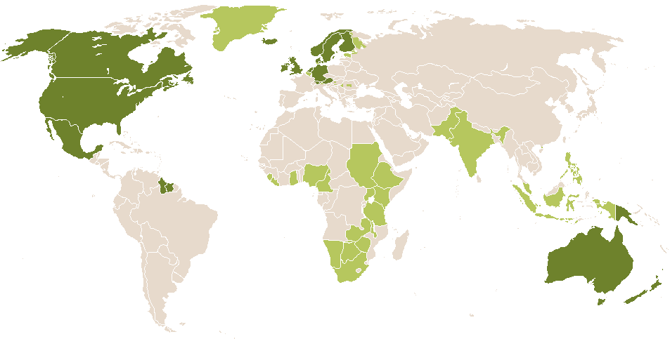 world popularity of Atlas