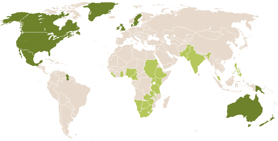 world popularity of Thomasine