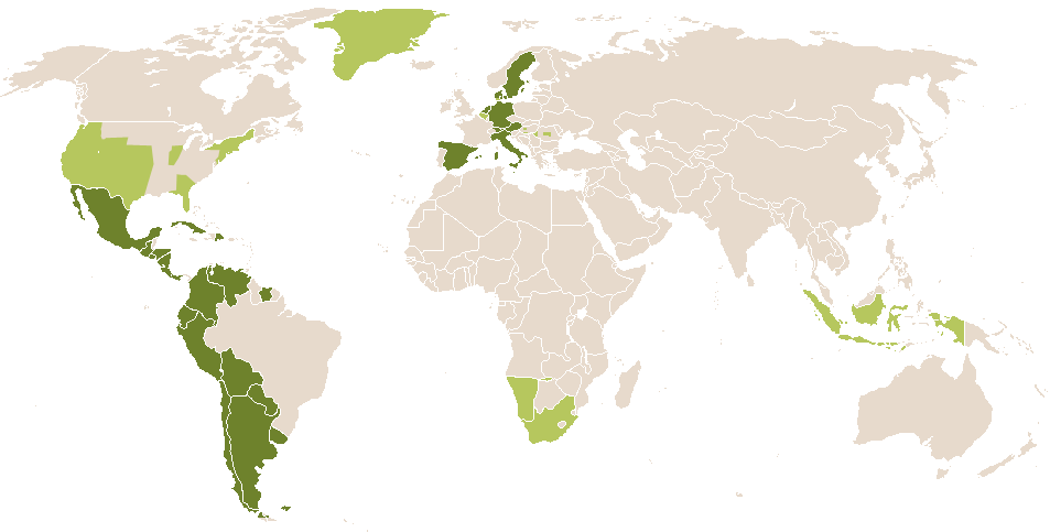 world popularity of Laurina