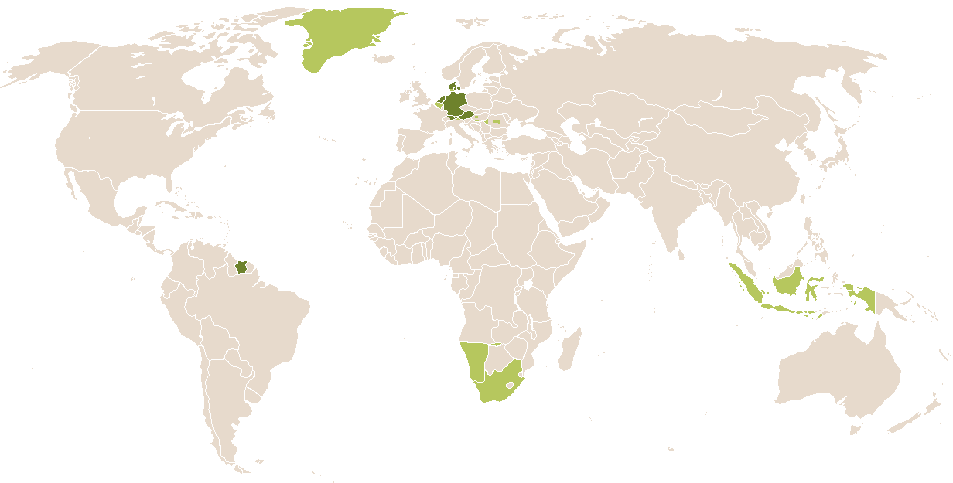 world popularity of Aaltje