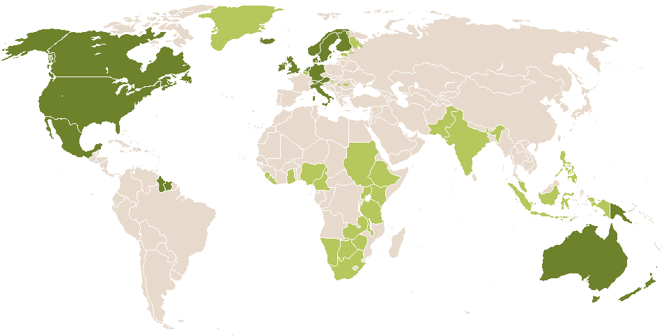 world popularity of Annabella