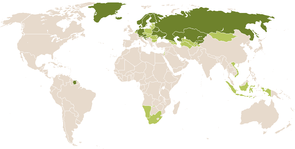 world popularity of Klara