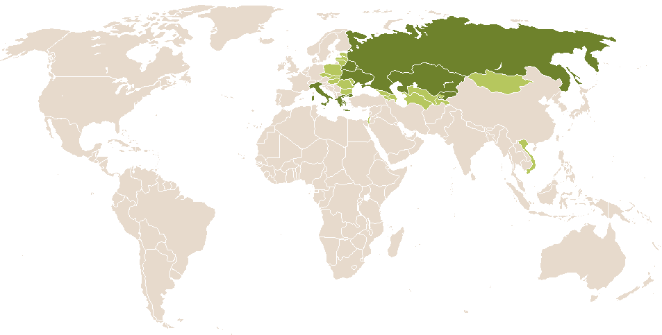 world popularity of Ioas
