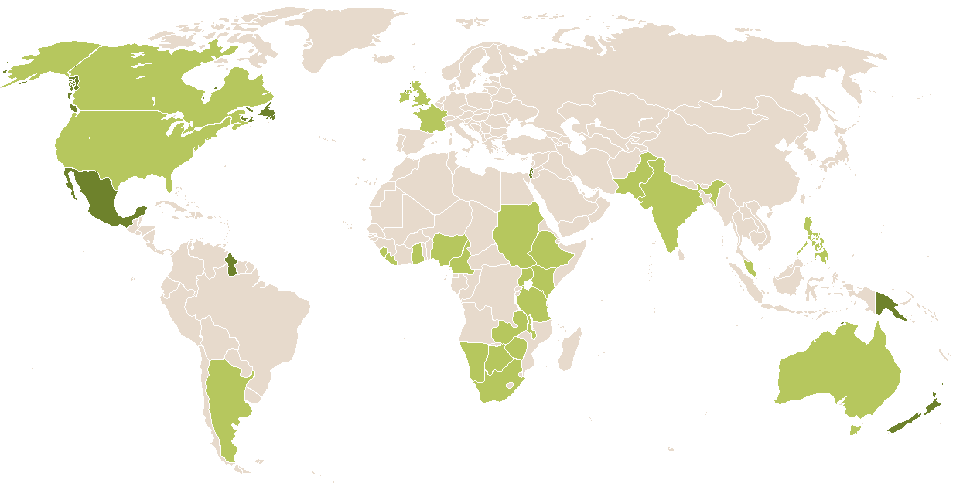 world popularity of Hiram