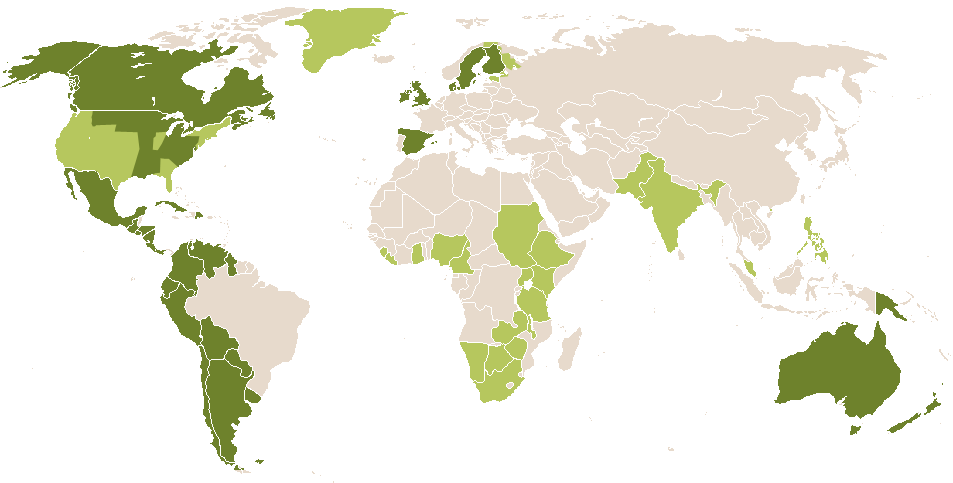 world popularity of Crista