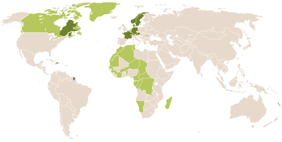 world popularity of Fernande