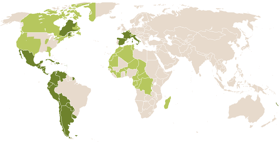 world popularity of Bibi