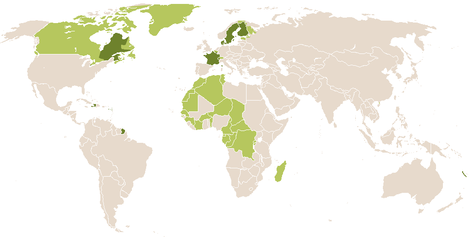 world popularity of Lucette