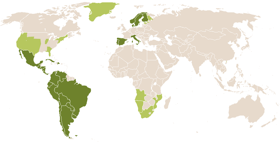 world popularity of Micaela