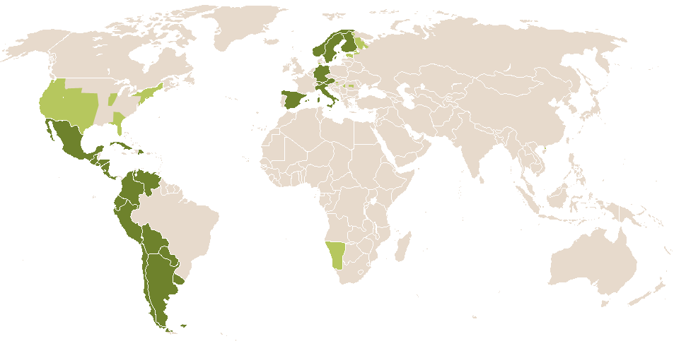 world popularity of Desideria
