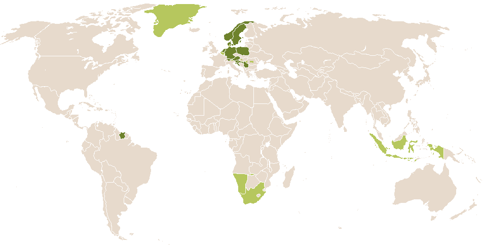 world popularity of Maja