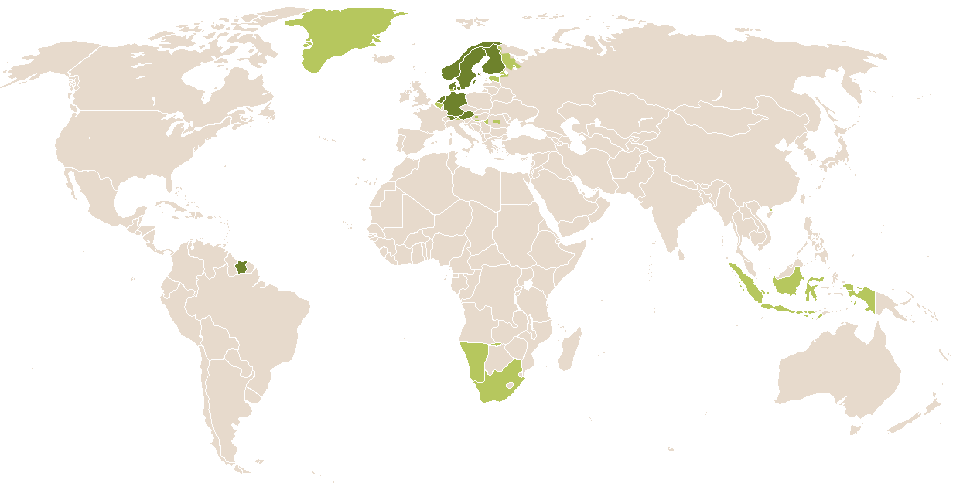 world popularity of Saskia