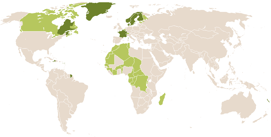 world popularity of Birgitte