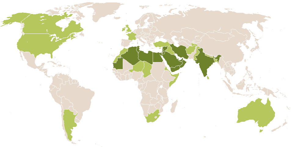 world popularity of Mahaley