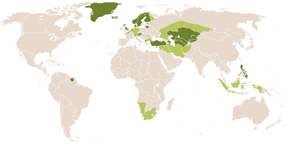 world popularity of Tomas