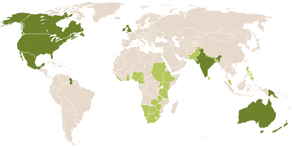 world popularity of Chandra
