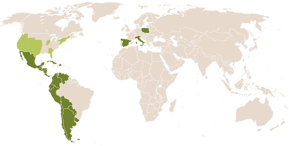 world popularity of Sofronia