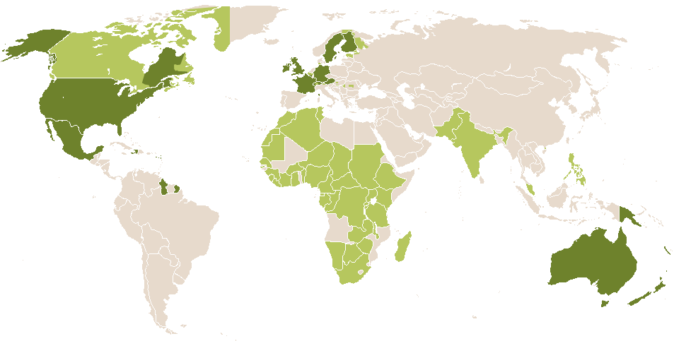 world popularity of Aveline