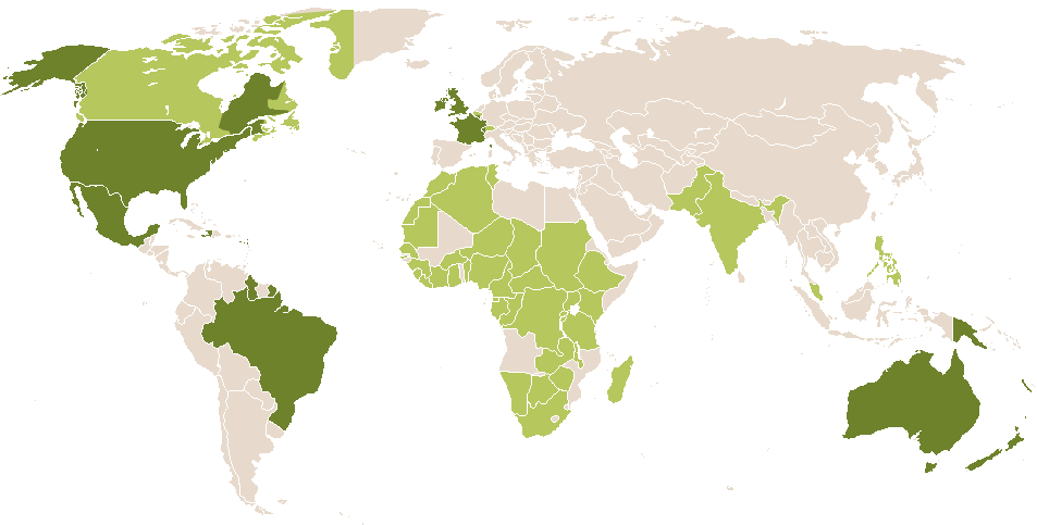 world popularity of Regis