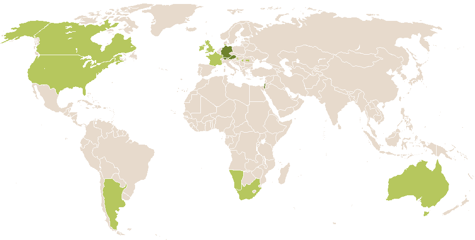world popularity of Rivka