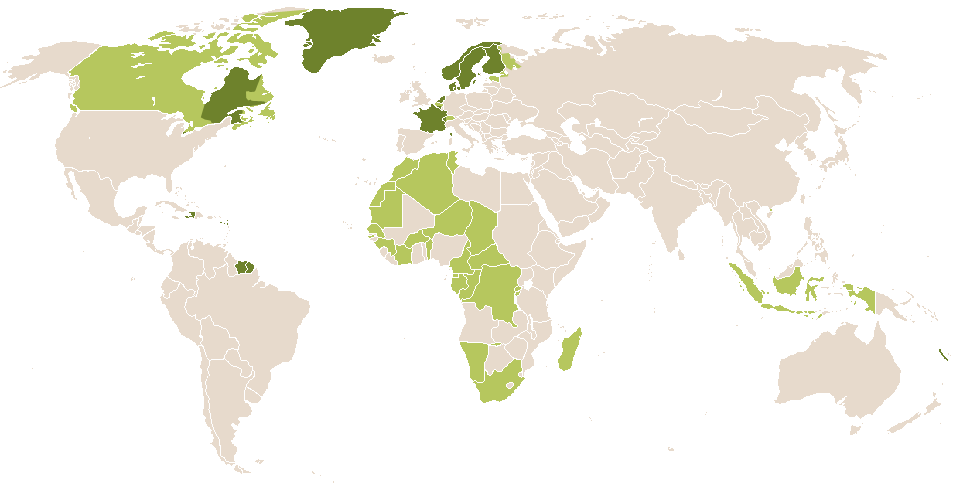 world popularity of Nicoline