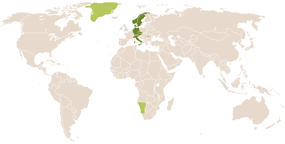 world popularity of Cordula
