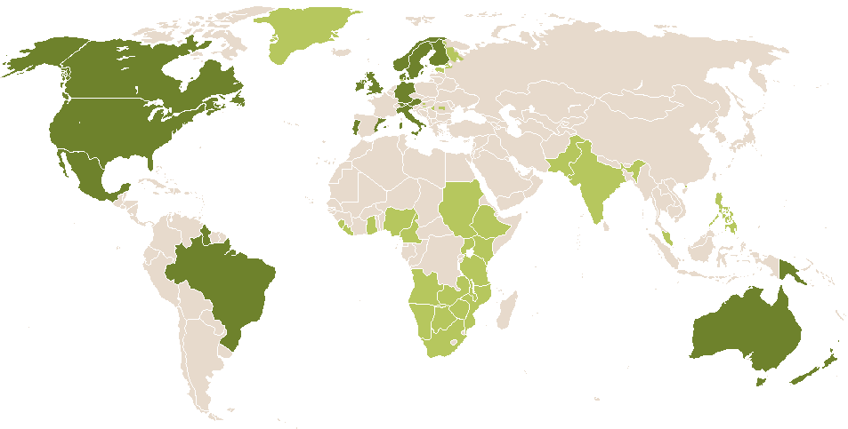 world popularity of Tiana