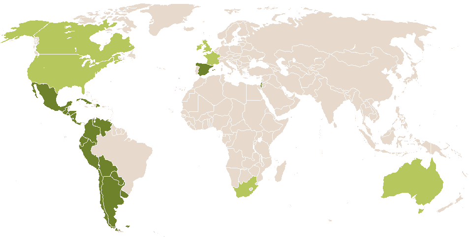 world popularity of Jazmín