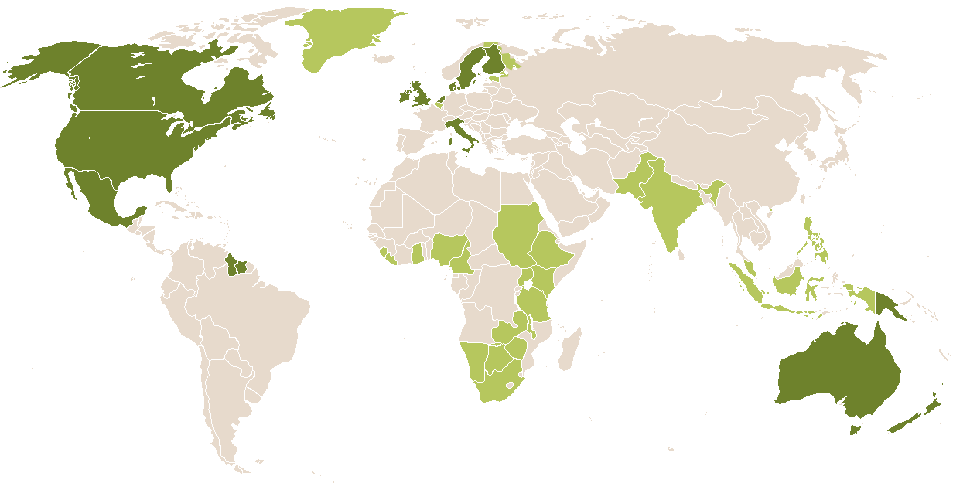 world popularity of Pippa