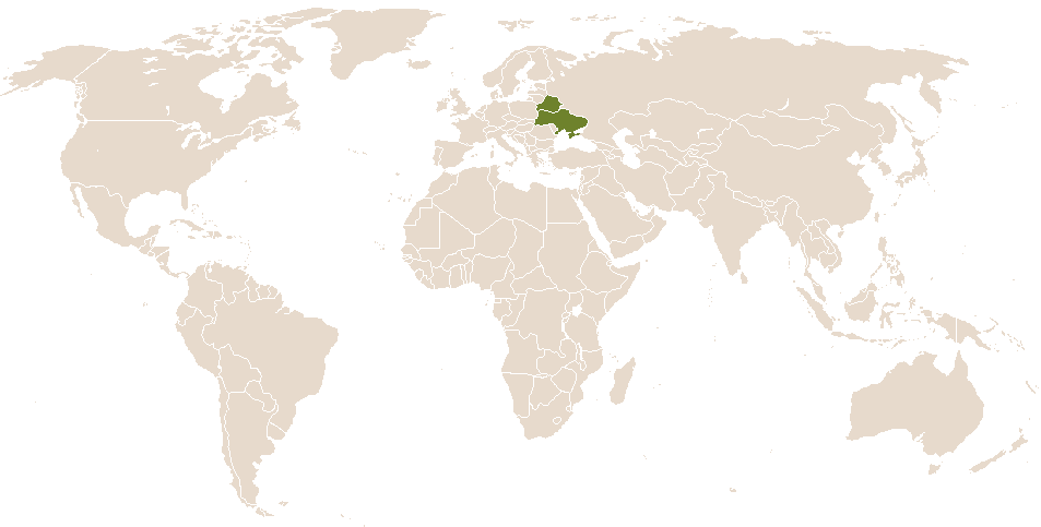 world popularity of Ulyana