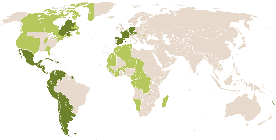 world popularity of Sabas