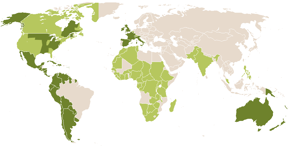 world popularity of Amalafrida